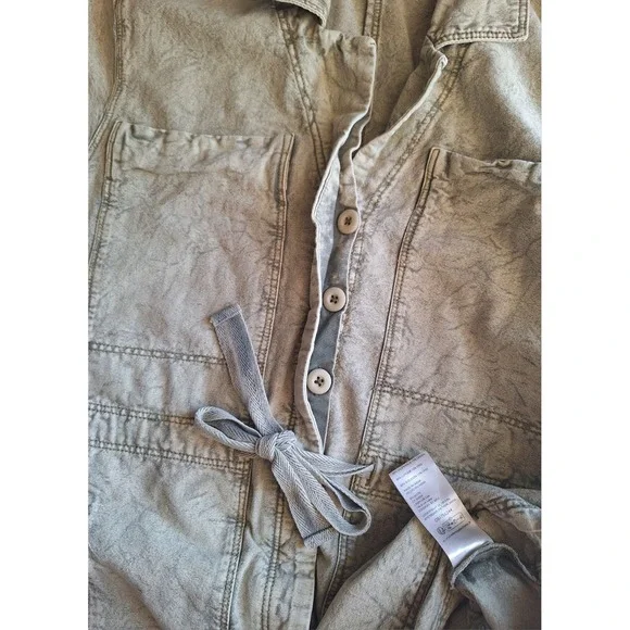 Free People Rhodes Utility Chino One Piece Coverall - Picture 5 of 11